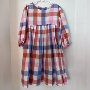 Hanna Andersson Colorful Plaid Girls Dress